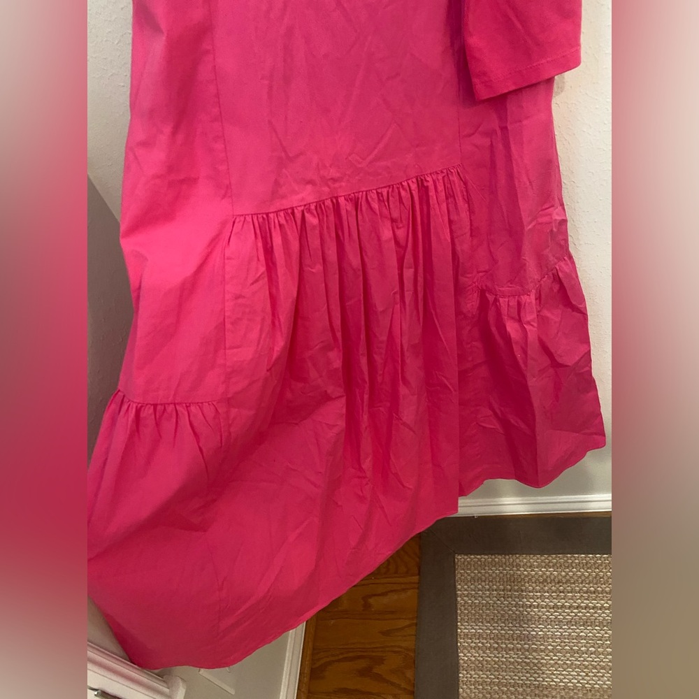 Tuckernuck x Caroline Constas Off-Shoulder Pink Midi Dress – Size M - Picture 4 of 8